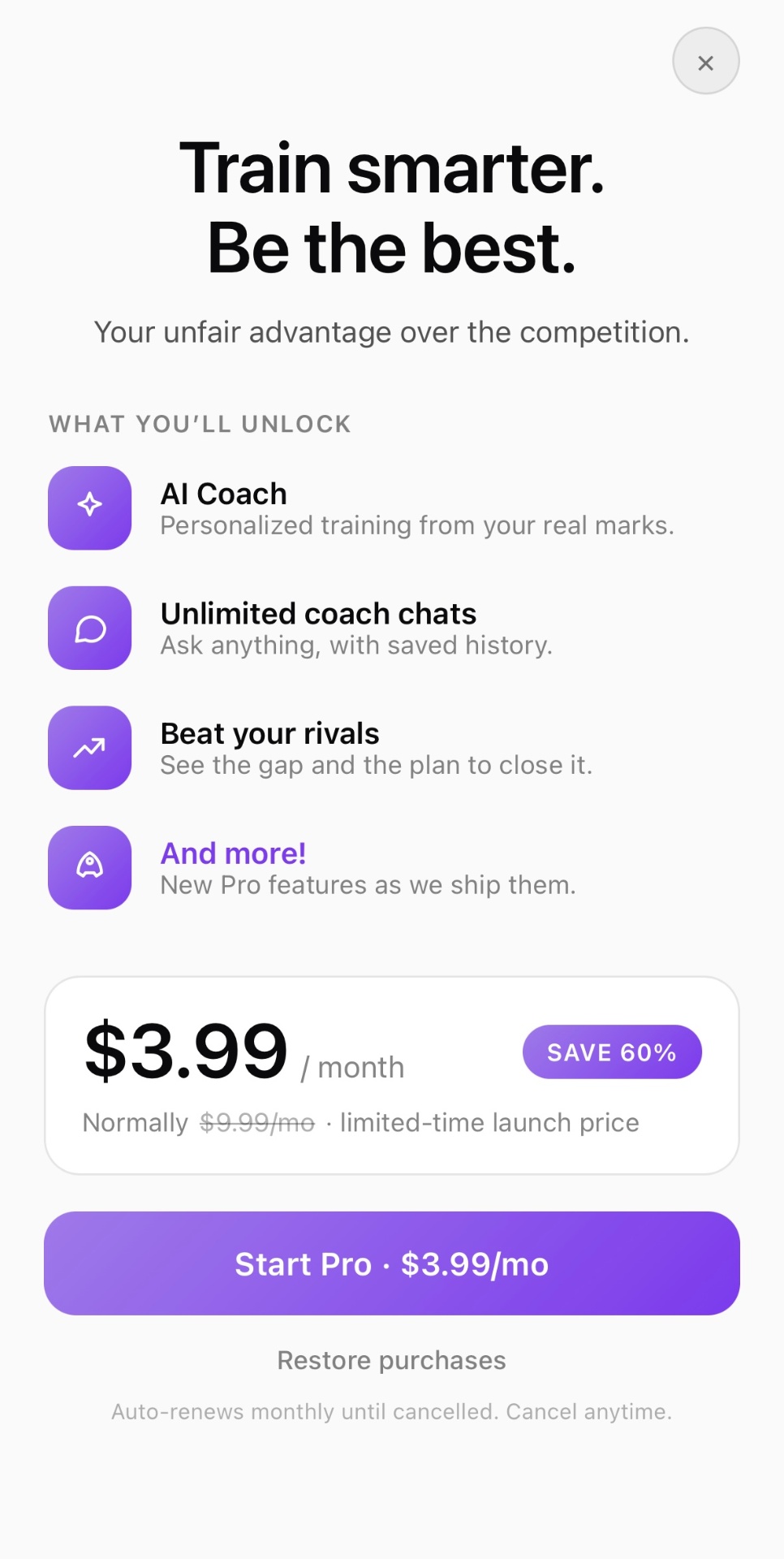 Trackstar Pro pricing